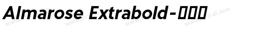 Almarose Extrabold字体转换